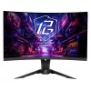 Monitor  ASROCK ASRock PG27QRT2A Phantom Gaming 27" QHD 2K 1440P 180Hz 1ms with AMD FreeSync Premium and Built-in Wi-Fi Antenna 1500R Curved Gaming Computer Monitor with Height Adjustable, Swivel & Tilt stand PG27QRT2A 