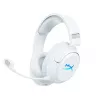 Casti fara fir  HyperX Wireless headset  HyperX Cloud Flight 2, White, Customizable RGB with Removable Plates, Frequency response: 20Hz–20,000 Hz, Battery life up to 100h, Connect Wirelessly via 2.4G Hz / Bluetooth / Instant Pair, Up to 20 meters, Signature Comfort and Two 