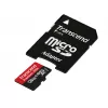 Card de memorie  TRANSCEND 128GB MicroSD (Class 10) UHS-I (U1),+SD adapter, Transcend "TS128GUSD350V" (R/W:100/45MB/s, Endurance), TS128GUSD350V 
