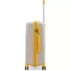 Valiza  CCS Чемодан CCS 5236 L White/Yellow 