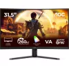 Монитор  AOC 31.5” AOC VA LED C32G42ZE Curved Black (0.3ms, 3500:1, 300cd, 1920x1080, 178°/178°, Refresh Rate up to 260Hz, Curvature 1500R, AMD FreeSync Premium, HDMI x 2, DisplayPort, Audio Line-out, VESA) 