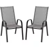Scaun de gradina   Gardenline Set scaune GardenLine NEO9917 (Grey/Black) 