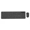 Kit (keyboard+mouse)  GEMBIRD Gembird KBS-WPS-01-CYRL, Pro Business wireless desktop set, 2.4 GHz wireless full size keyboard and mouse, Single USB nano-receiver, Mouse dpi 1200, RU-layout, Black 
