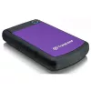Ext HDD 2.5 2.0TB Transcend StoreJet 25H3P,  Rubber Grey/Violet,  Anti-Shock,  One Touch Backup