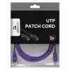 Patchcord UTP GEMBIRD 2m,  Purple,  PP12-2M/V,  Cat.5E 