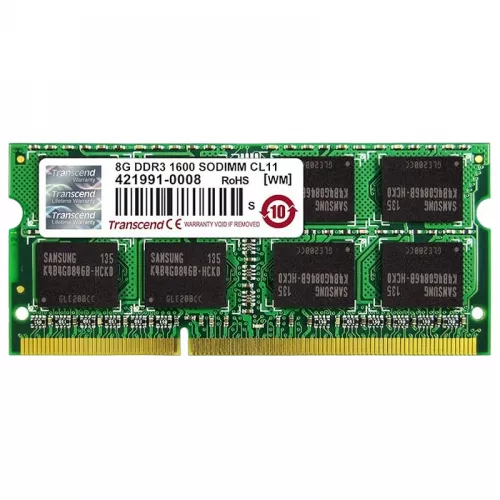 Ram transcend pc12800, sodimm ddr3 8gb 1600mhz, cl11
