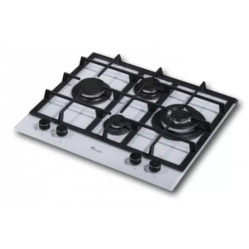 Plita incorporabila cu gaz tornado tr4020hm romb wh glass