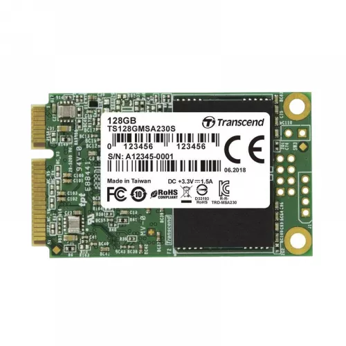 Ssd transcend ts128gmsa230s, msata 128gb, 3d tlc