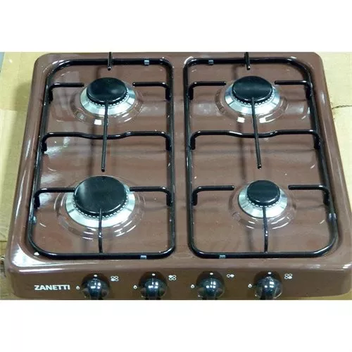 Aragaz de masa zanetti o-400 br, 4 arzatoare,  email,  control mecanic,  maro