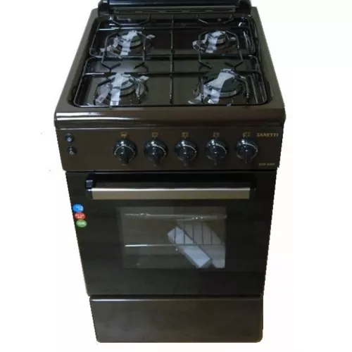 Aragaz combinat zanetti z500 ebr, 4 arzatoare, 50 cm, maro