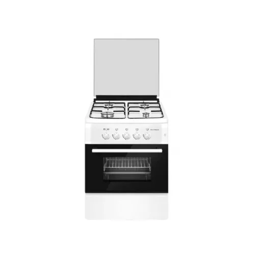 Aragaz combinat zanetti z6000 ewh, 4 arzatoare, aprindere electrica, curatare traditionala, alb, negru