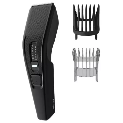 Masina de tuns PHILIPS HC3510/15, 13 cutting lengths (0.5-23mm in 2mm steps),  cutting width 41mm,  comb attachment,  self-oiling,  automatic voltage adjustment 110-230V,  cleaning brush,  beard comb,  black
