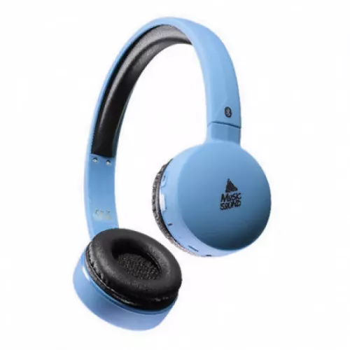 Casti cu microfon Cellular Line MUSICSOUND Light Blue, Bluetooth