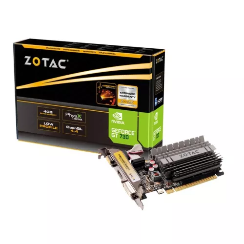 Placa video ZOTAC ZT-71115-20L Zone Edition, GeForce GT 730, 4GB GDDR3 64bit VGA DVI HDMI