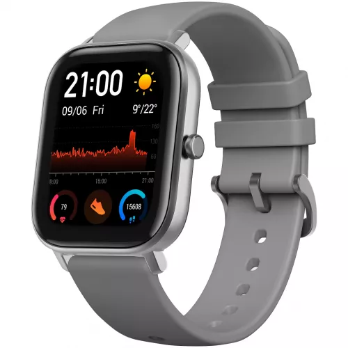 Ceas smartwatch Xiaomi Android 5.0+ / iOS 10.0+ / AMOLED / 1.65" / GPS / Bluetooth 5.0 / Gri Amazfit GTS Grey 