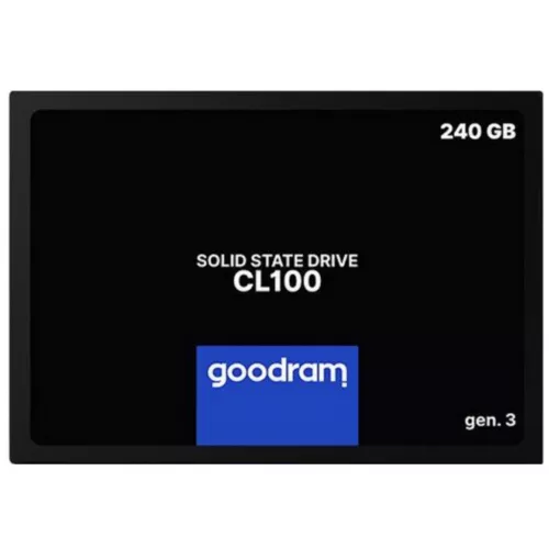 Ssd goodram cl100 gen.3, 2.5 240gb, 3d nand tlc