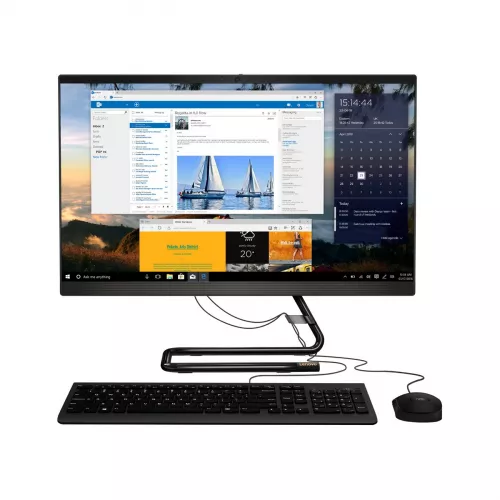 Computer All-in-One LENOVO IdeaCentre 3 24IMB0 Black, 23.8, FHD Core i7-10700T 16GB 512GB SSD Radeon 625 2GB No OS Wireless Keyboard+Mouse