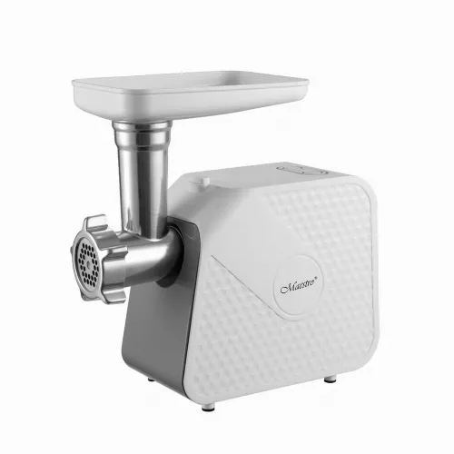 Masina de tocat carne maestro mr -851, 1500 w,  1.5 kg, min,  revers,  prepararea cirnaciorilor,  razatoare,  alb