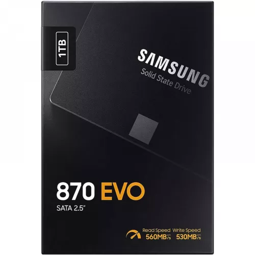 Ssd samsung 870 evo mz-77e1t0bw, 2.5 1.0tb, v-nand 3bit mlc
