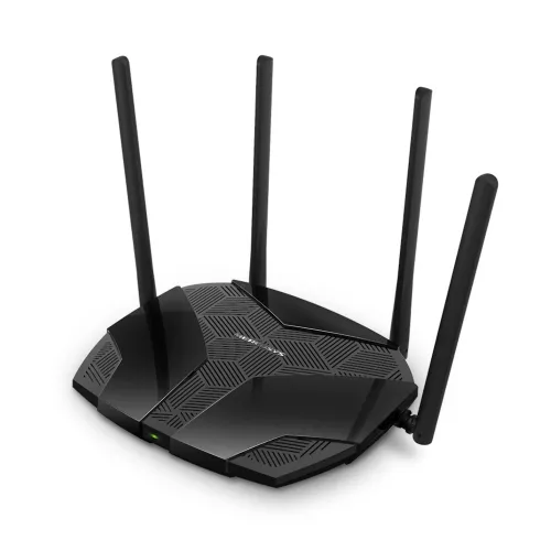Router wireless mercusys mr70x, dual band,  gigabit,  1800mbps,  negru