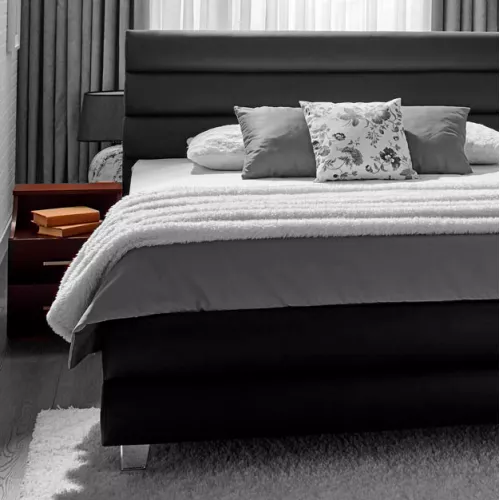 Noptiera ambianta inter-3, 2 sertare,  pal melaminat,  sonoma inchis,, 39.7 x 44 x 49