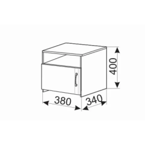 Noptiera ambianta inter, 40 x 34 x 38
