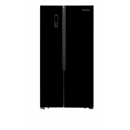 Frigider heinner hsbs-h442nfbke++, 436 l,  no frost,  congelare rapida,  display,  178 cm,  negru, a+++