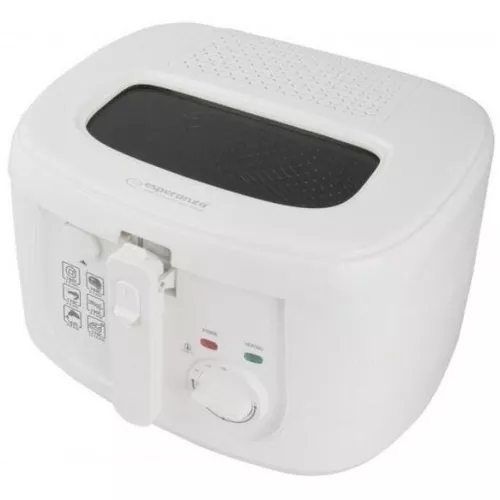 Friteuza esperanza spring roll ekg012, friteuza,  1800 w,  2.5 l,  termostat,  alb