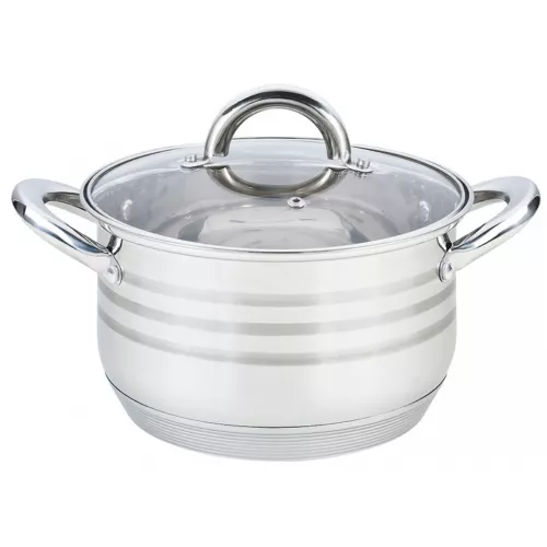 Cratita cu capac maestro mr-3513- 20, 3.9 l,  20 сm,  inox,  inox