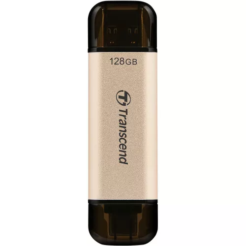 Usb flash drive transcend jetflash 930c gold, 128gb, usb3.1,  type-c