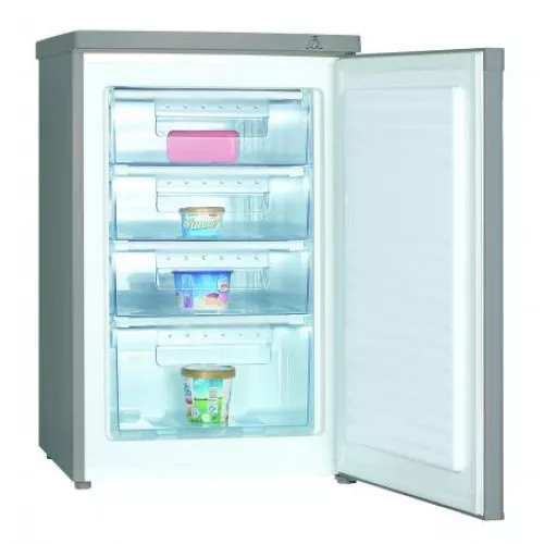 Congelator bauer bf-84s, 92 l,  4 sertare,  dezghetare manuala,  85 cm,  argintiu, a+