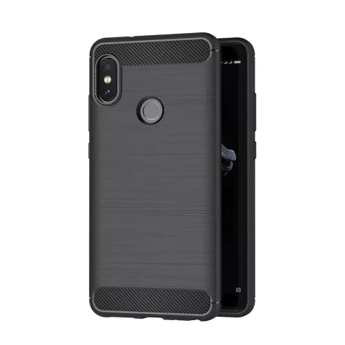 Husa helmet case carbon xiaomi redmi note 5 pro,  black, 5.99"