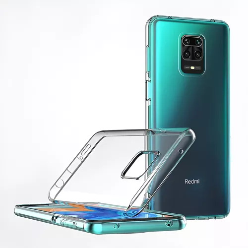 Husa helmet case tpu xiaomi note 9,  soft,  clear, 6.53"