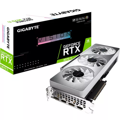 Placa video GIGABYTE GV-N307TVISION OC-8GD, GeForce RTX 3070 Ti, 8GB GDDR6X 256bit HDMI DP