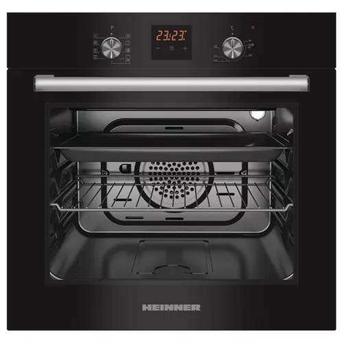 Cuptor electric incorporabil heinner hbo-s569ldtgc-gbk, 56 l,  9 functii,  grill,  timer,  curatare hidrolitica,  negru, a