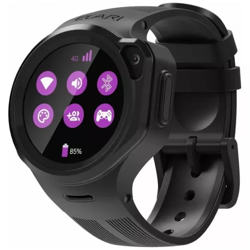 Smartwatch elari kidphone 4gr black, ios,  android,  ips,  1.3",  gps,  bluetooth 5.0,  negru