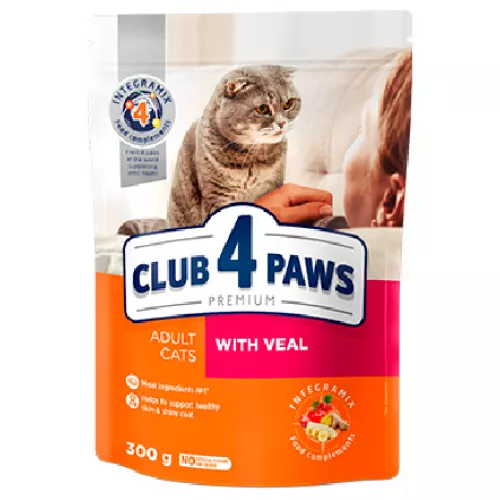 Hrana uscata pentru animale Club 4 Paws 0.3 kg 15 buc Vitel 
