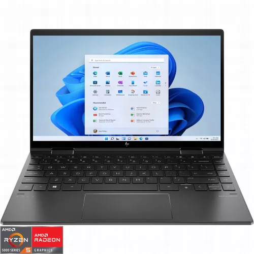 Laptop HP ENVY x360 15-eu0005ur Nightfall Black, 15.6, IPS FHD Touch Ryzen 5 5500U 16GB 512GB SSD IllKey Win10 1.86kg