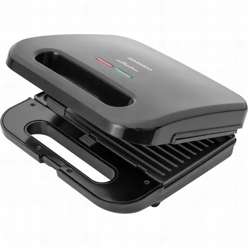 Aparat pentru sandwich-uri daewoo dsm300, 800 w, placi antiaderente, indicator functionare, negru