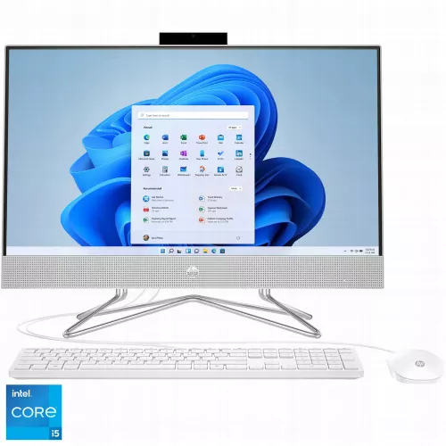 Computer All-in-One HP All-in-One 24-df1058ur White, 23.8, IPS FHD Core i5-1135G7 8GB 512GB SSD Intel Iris Xe Graphics DOS Keyboard+Mouse 58J81EA