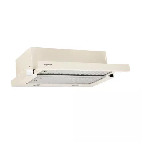 Hota mastercook solaris 700(60) bej led, 700 m3/h, 1 motor, 60 cm, filtru din aluminiu absorbant de grasimi, bej