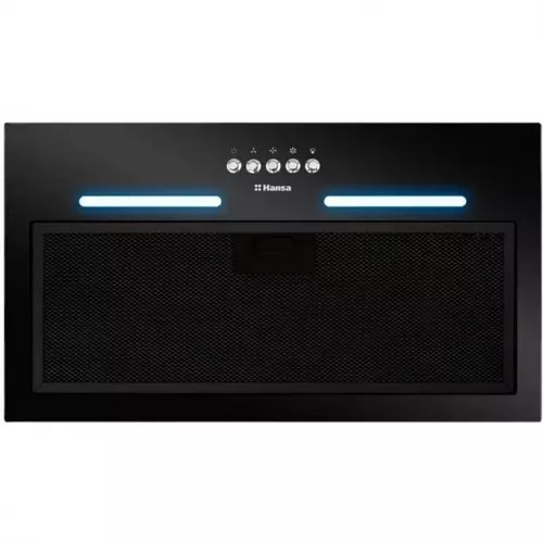 Hota hansa omp6251bgh, 500 m³/h, 1 motor, 55 cm, filtru din aluminiu absorbant de grasimi, negru