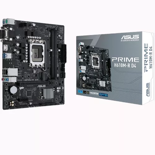 Placa de baza asus prime h610m-r d4-si, lga 1700, h610 2xddr4 vga dvi hdmi 1xpcie16 4.0 4xsata 1xm.2 matx