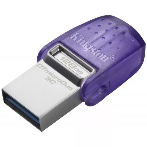 Usb flash drive kingston datatraveler microduo 3c (dtduo3cg3/128gb), 128gb, usb3.2