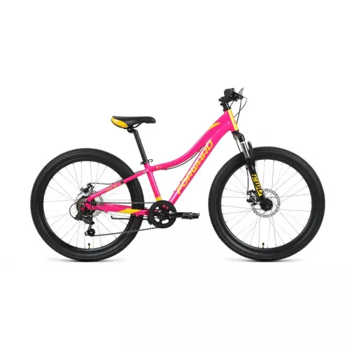 Bicicleta petru oras forward jade 24 2.0 disc (24" 7 ск. рост 12") 2020-2021, розовый/золотой