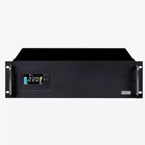 Ups powercom kin-3000ap rm (2u) (lcd) (iec socket), 3000va/2400w