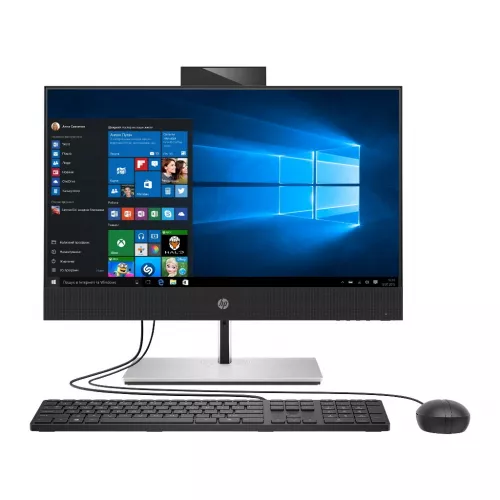 Computer All-in-One HP ProOne 440 G6 Black, 23.8, IPS FHD Core i7-10700T 8GB 512GB SSD DVD Intel UHD Win10Pro Keyboard+Mouse