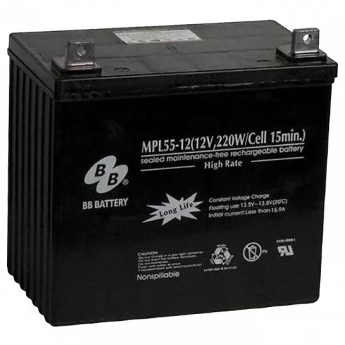 Baterie pentru ups oem 12v/ 55ah b.b. mpl55-12, high rate, long life 8-10 years
