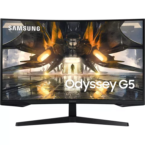 Monitor gaming Samsung 27" Odyssey G5 S27AG520N,Black,IPS,2560x1440,165Hz,FreeSync+GSync,1ms,350cd,HDR,DP+HDMI,PvtRezoluția Display-ului: 2560x1440 WQHD Tip panou: IPS Rata maximă de reîmprospătare: 165 Hz Timp de răspuns: 1 ms (GtG) Intrări HDMI: 1x HDMI