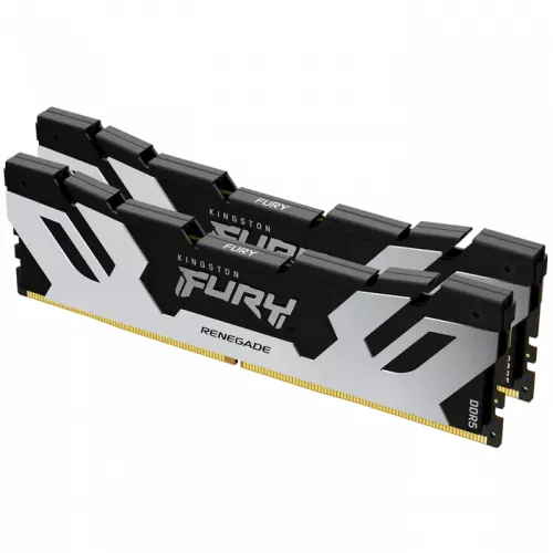 Ram kingston 32gb ddr5-7200mhz fury renegade (kit of 2x16gb) (kf572c38rsk2-32), cl38-44, 1.45v, silver